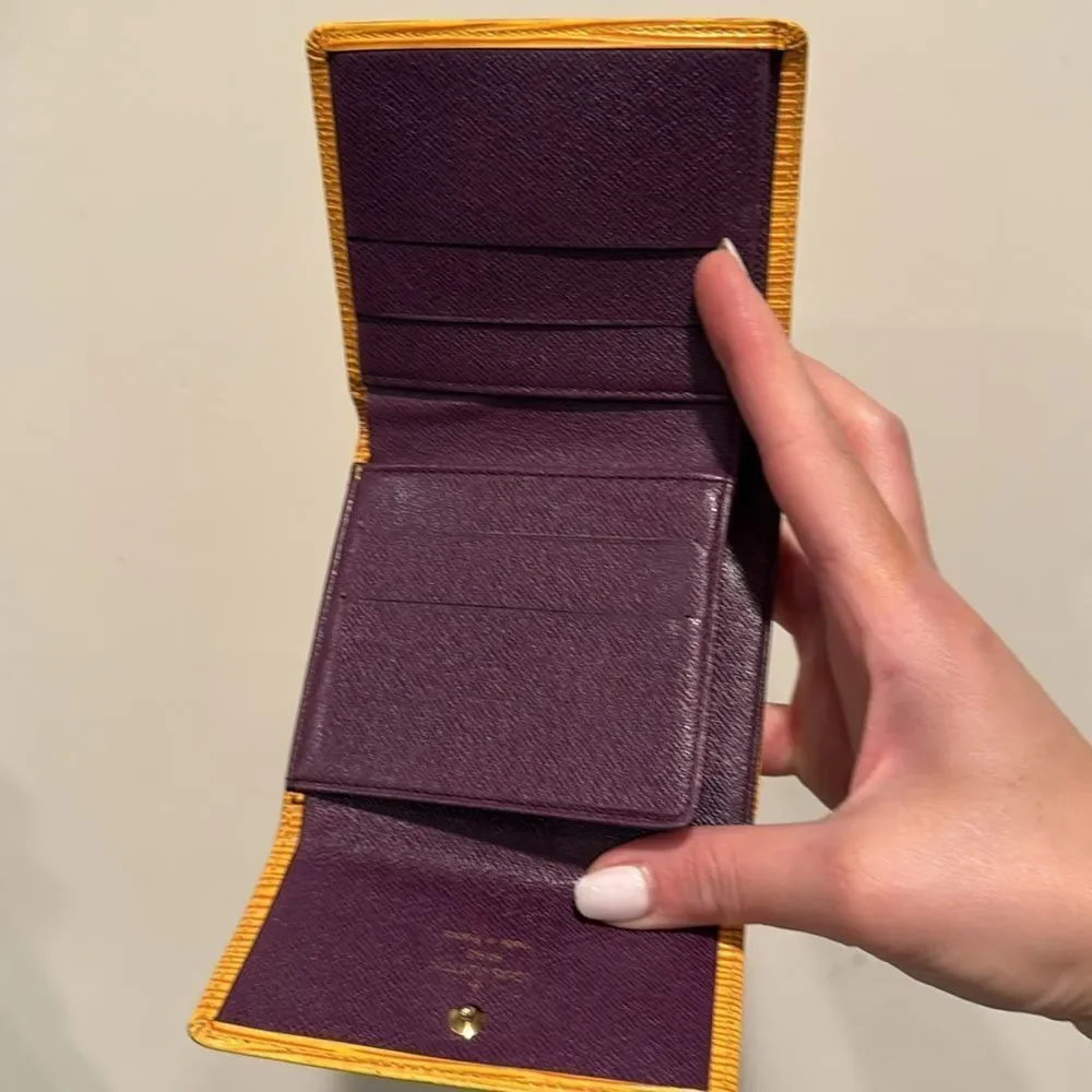 Louis Vuitton Gold and Orange Wallet